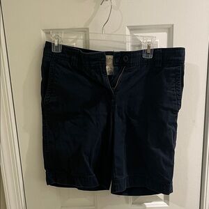L.L. Bean Dark Blue Flat Front Shorts